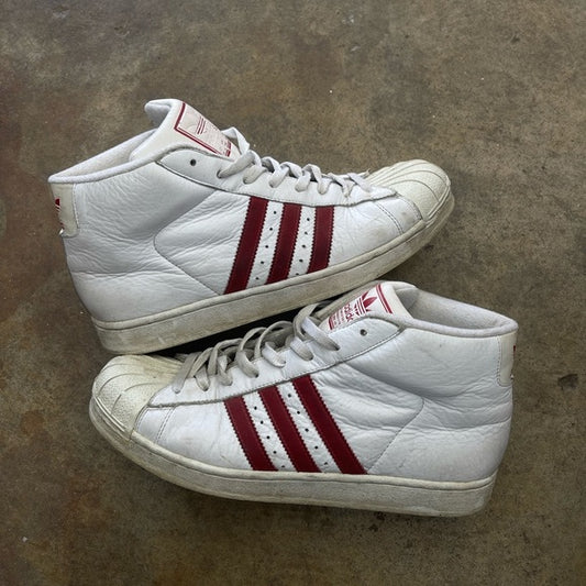 Men’s vintage adidas pro model [S75928] white/red size 12