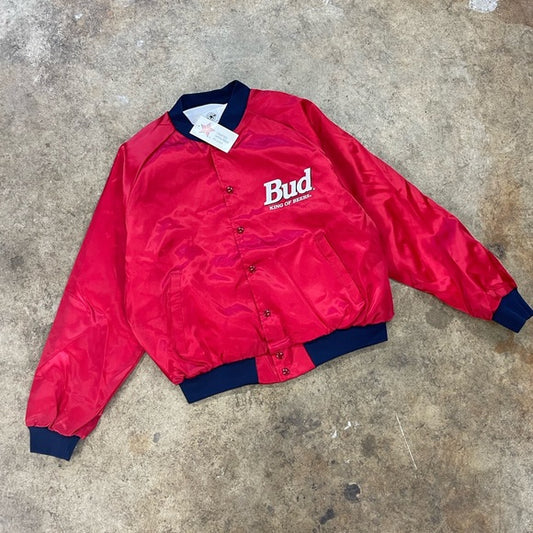 Vintage 90s Budweiser Bomber Jacket New with tags