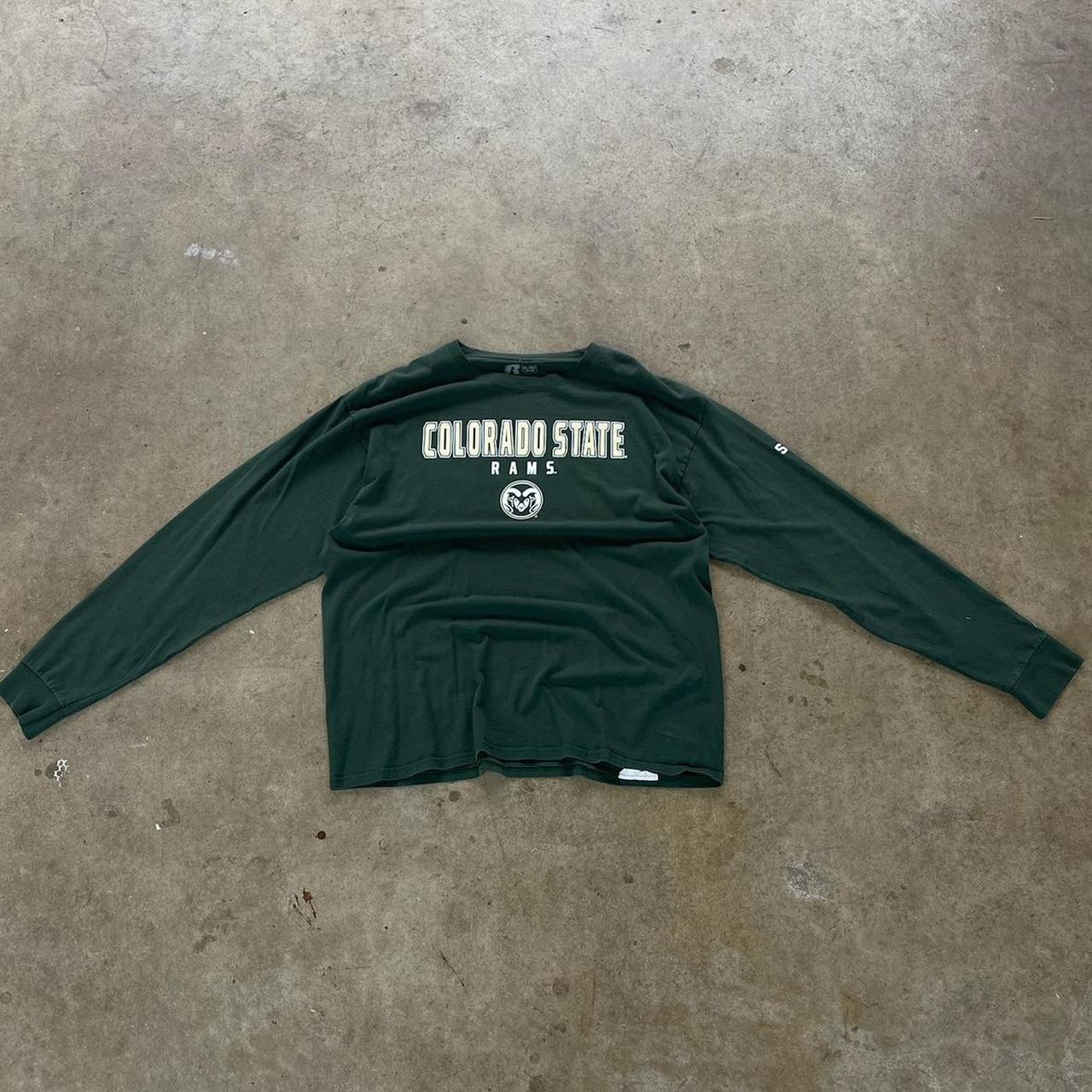 Colorado State Rams green and white long sleeve t-shirt