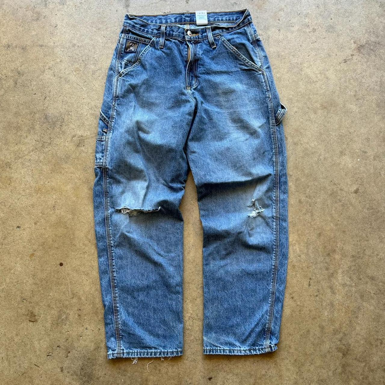 Men's Vintage Faded Blue Carpenter pants size 30x30