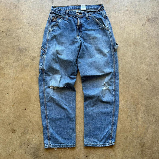 Men's Vintage Faded Blue Carpenter pants size 30x30