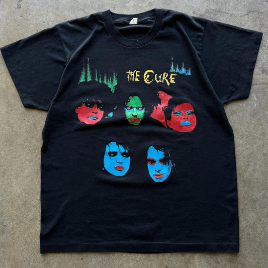 Vintage !985 The Cure In Between Days Robert Smith Head on The Door T-Shirt