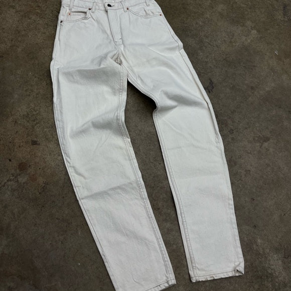 Men’s vintage 90s light cream Levi’s 550 Orange tab Jeans size 32x36