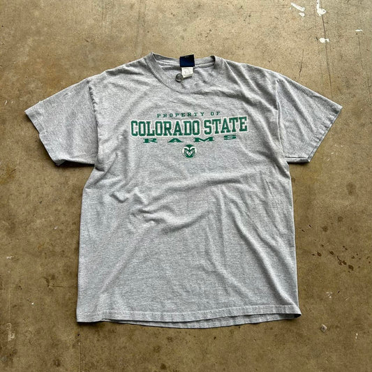 Vintage Grey Colorado State University Tshirt Size Large