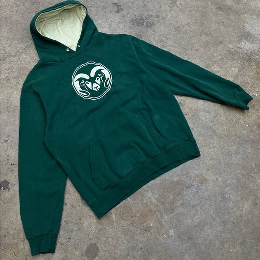 Men’s vintage CSU Rams embroidered pullover hoodie size XL