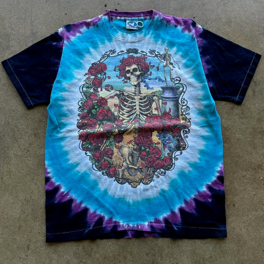 Vintage 1995 Grateful Dead 30th Anniversary Liquid Blue T-shirt Size XL