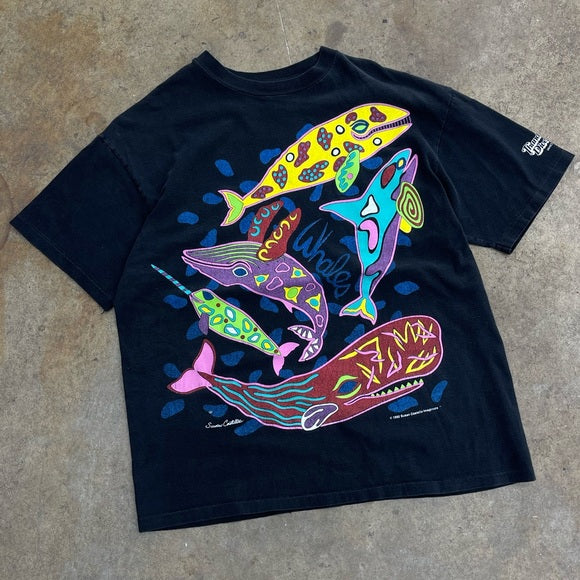 Vintage 1992 Susan Costello fish t-shirt size large