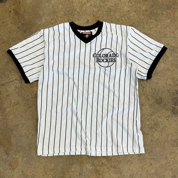 Men’s Vintage Colorado Rockies Ringer t-shirt size Large