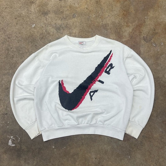 Vintage white Spell out Nike Air Crewneck Size XL