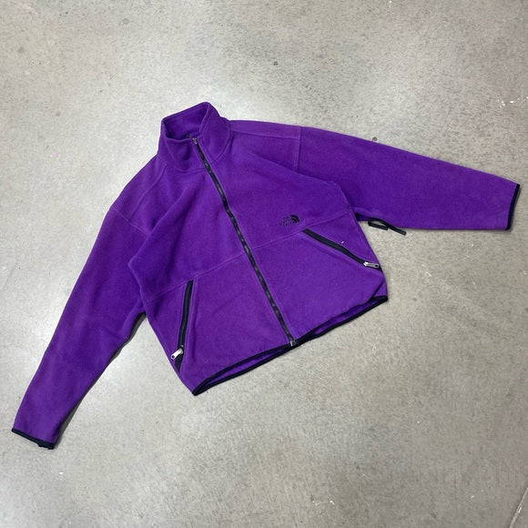 Vintage 90s Men's North Face Fleece Zip-up Jacket size Medium
