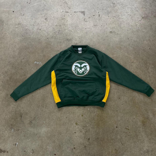 Green and yellow Colorado State Ram Windbreaker