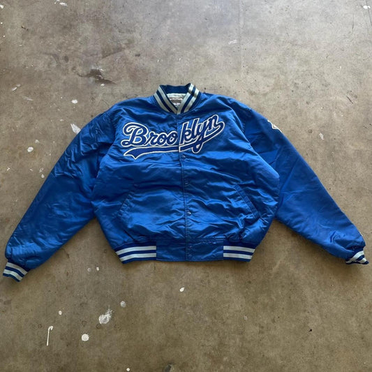 Vintage 1980's Brooklyn Dodgers Starter Bomber Jacket Size XXL