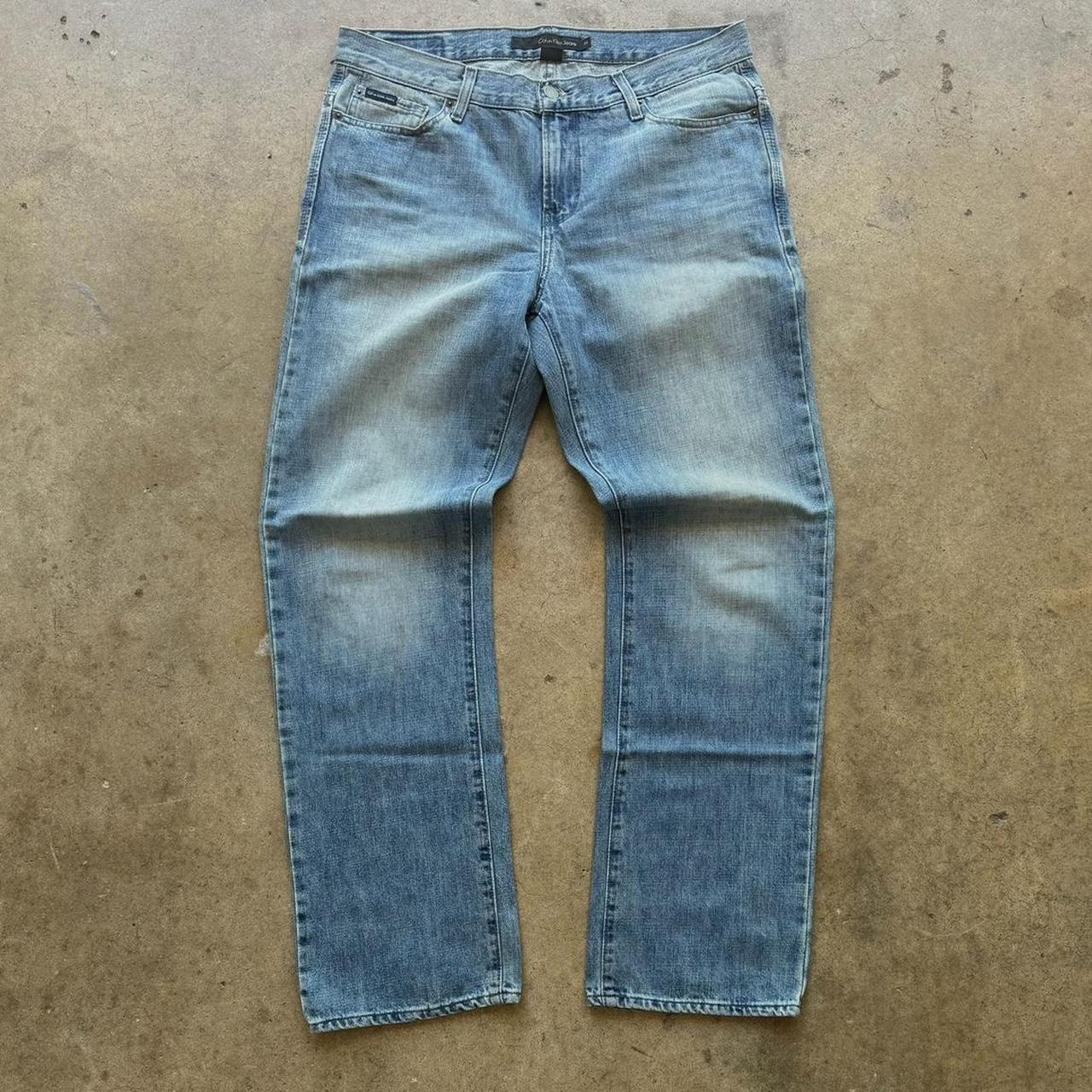 Y2K CALVIN KLEIN faded blue jeans Size 34