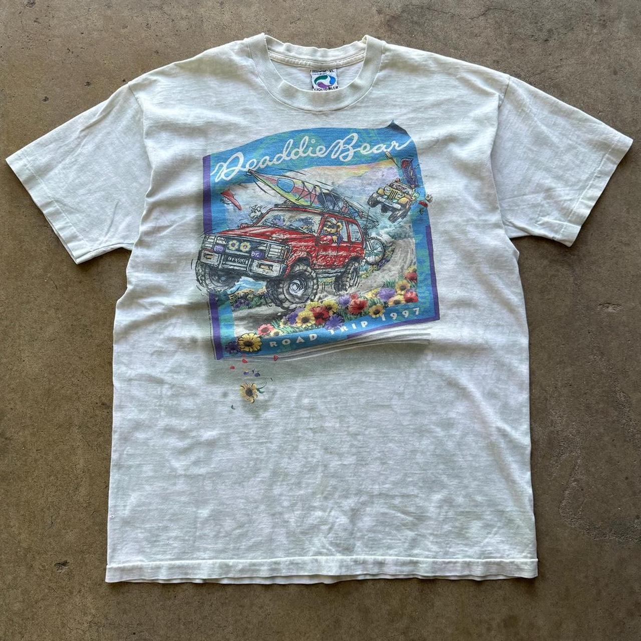 Grateful Dead "Deaddie Bear" Eddie Bauer Parody Band T-Shirt 1997 XL