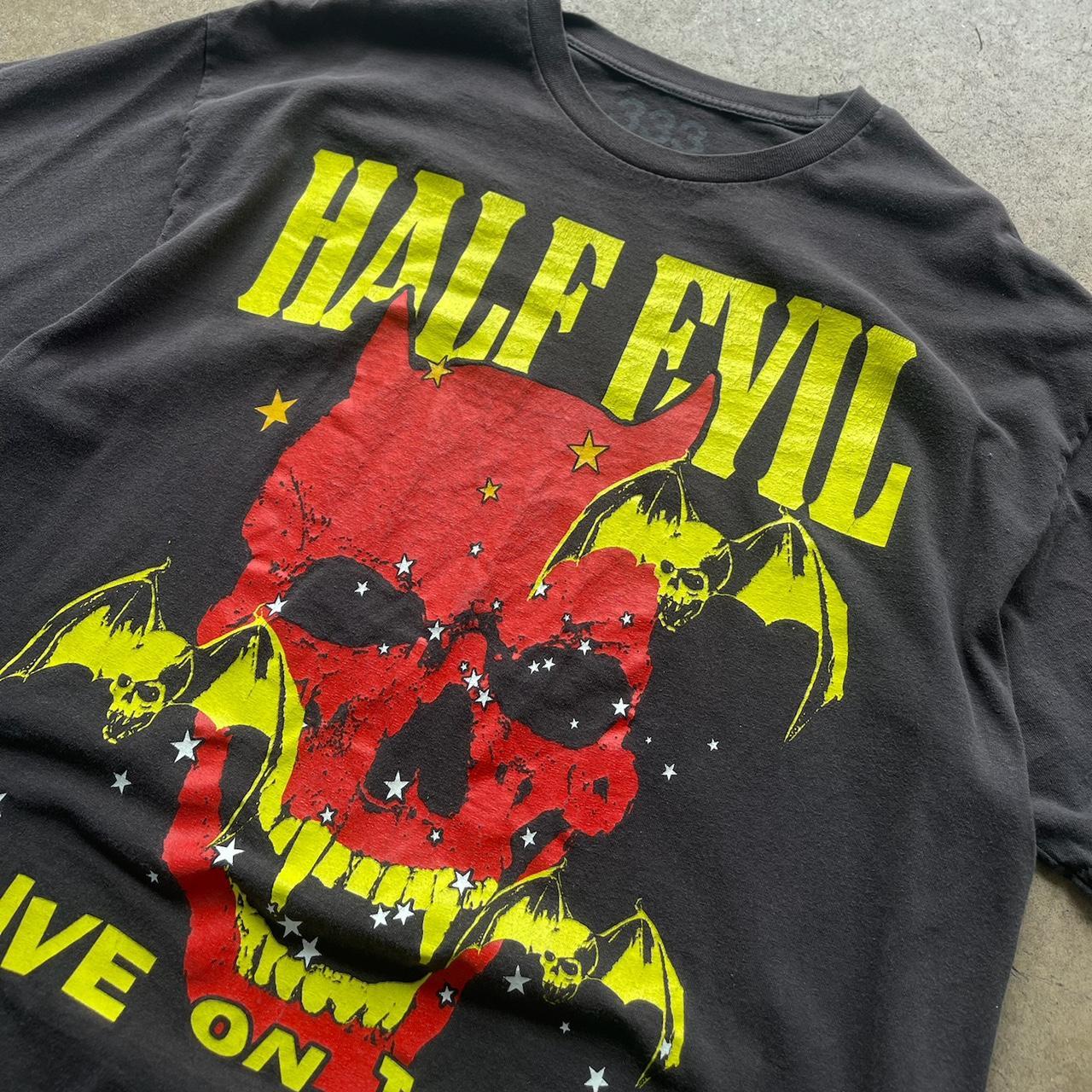 Men's Rare Haalf Evil Full Print Live on tour Graphic t-shirt size Fits XL