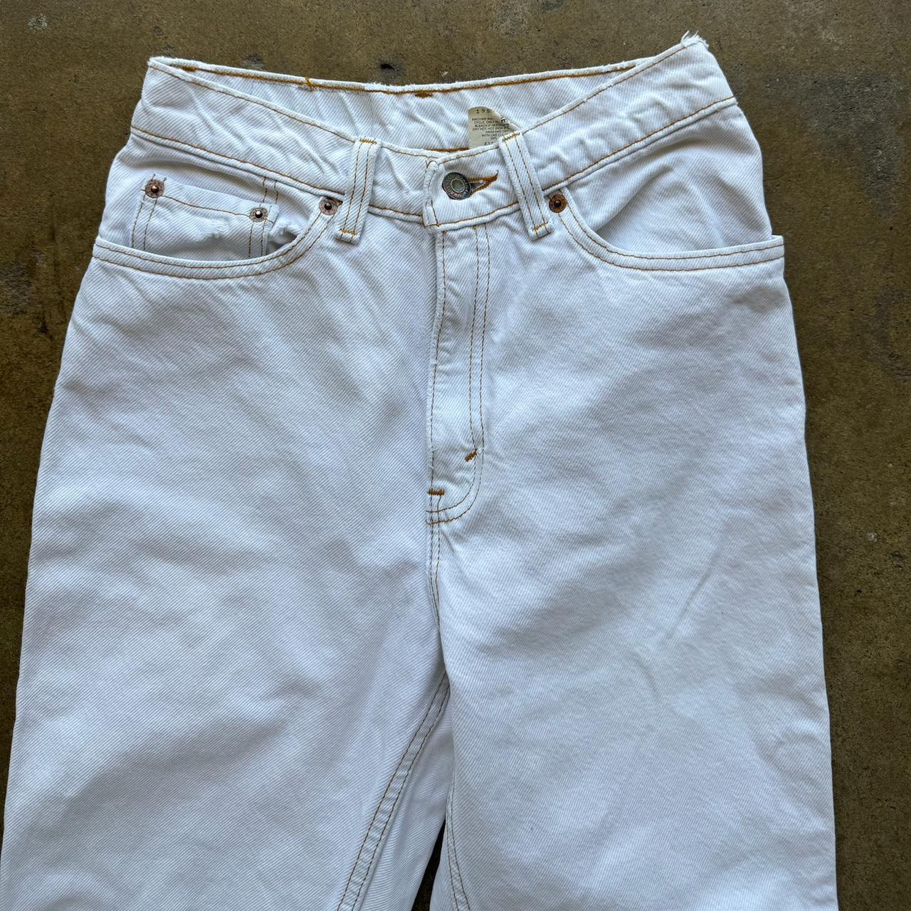 Vintage 90s Levi 512 Size 7 Medium White pants