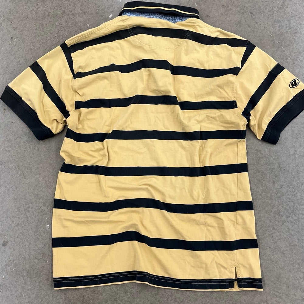 Y2K team New Zealand striped rugby shirt size Large