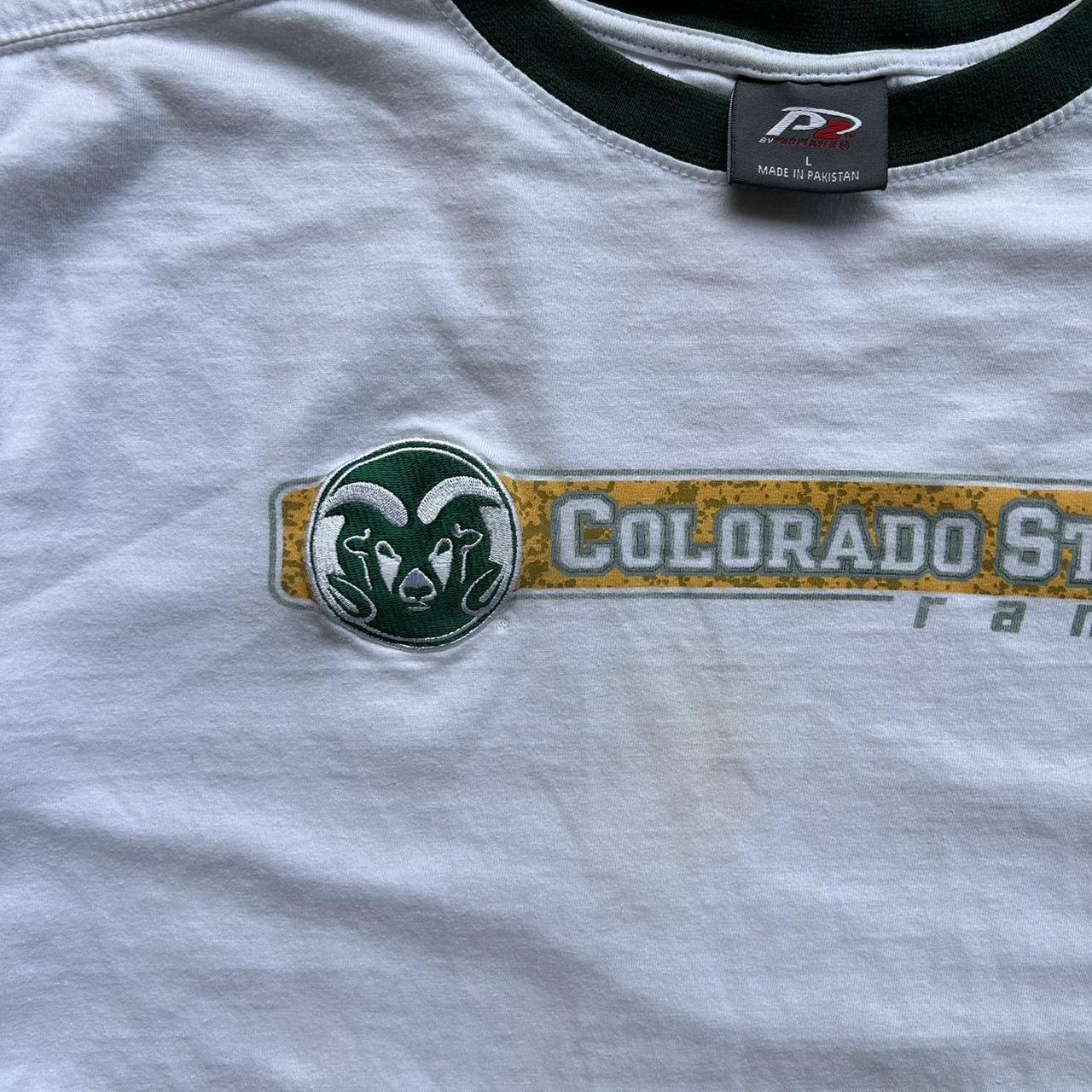 Vintage P2 CSU Rams Ringer tshirt size Large