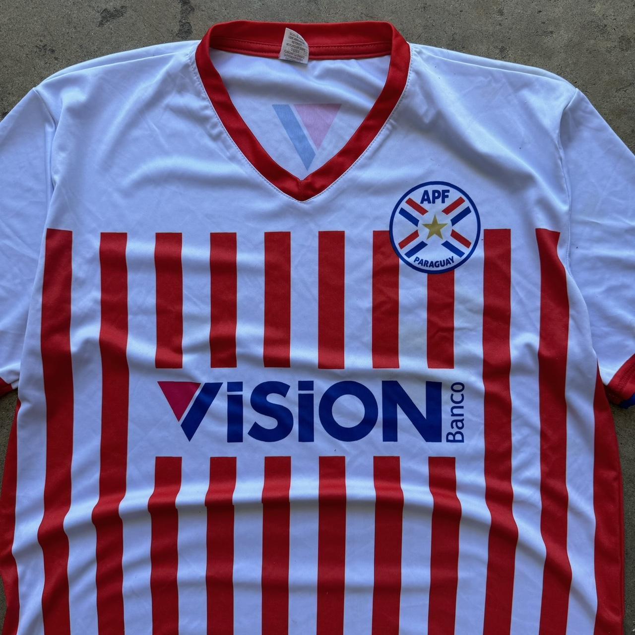 Men's Paraguay No Name Soccer Jersey Size Large