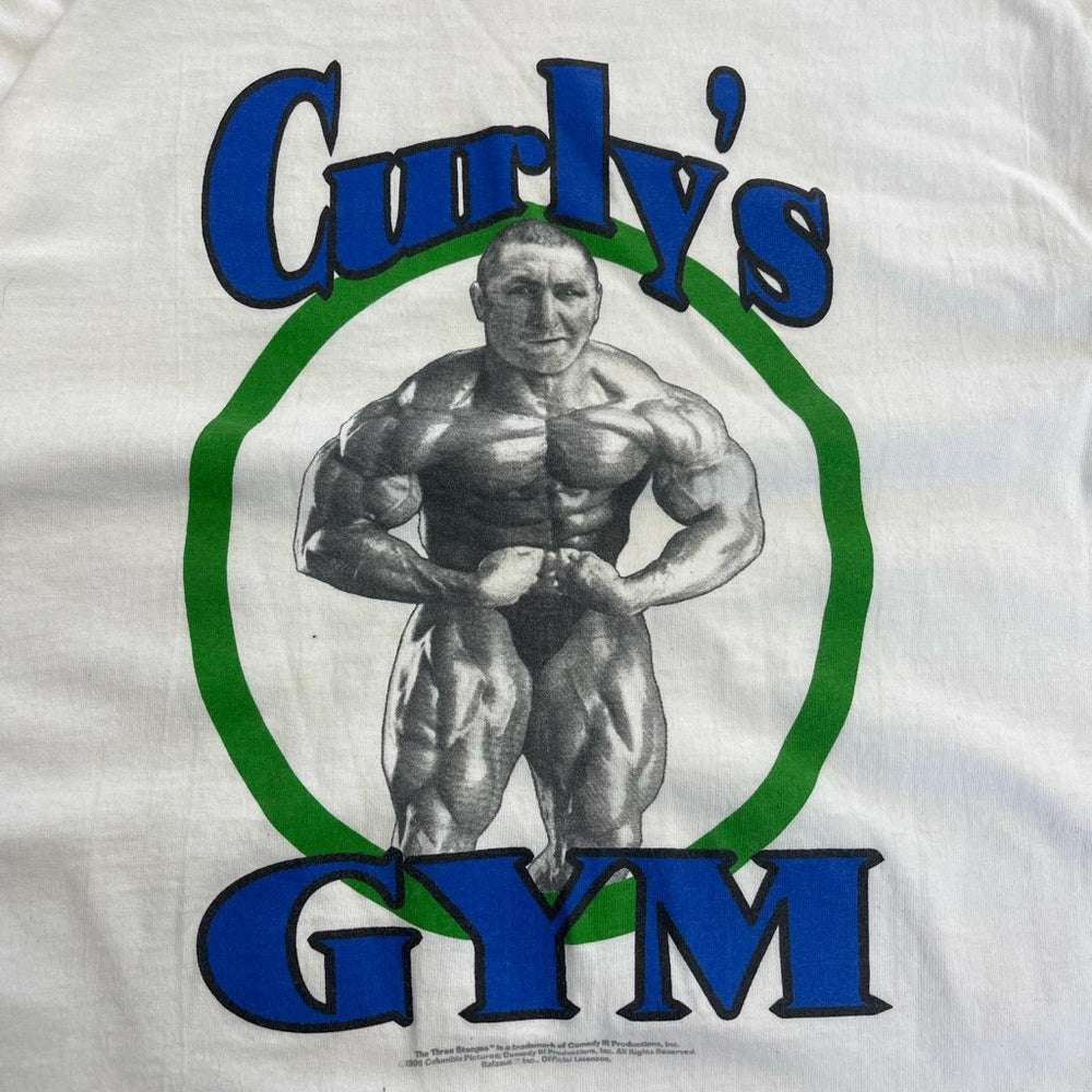 Men’s Vintage The three Stooges Curly’s Gym T-shirt Size Medium