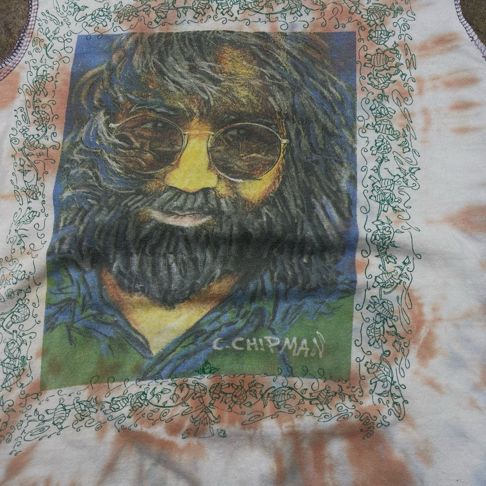 Vintage 1993 Jerry Garcia Grateful Dead Cropped shirt size W 2XL/ M L