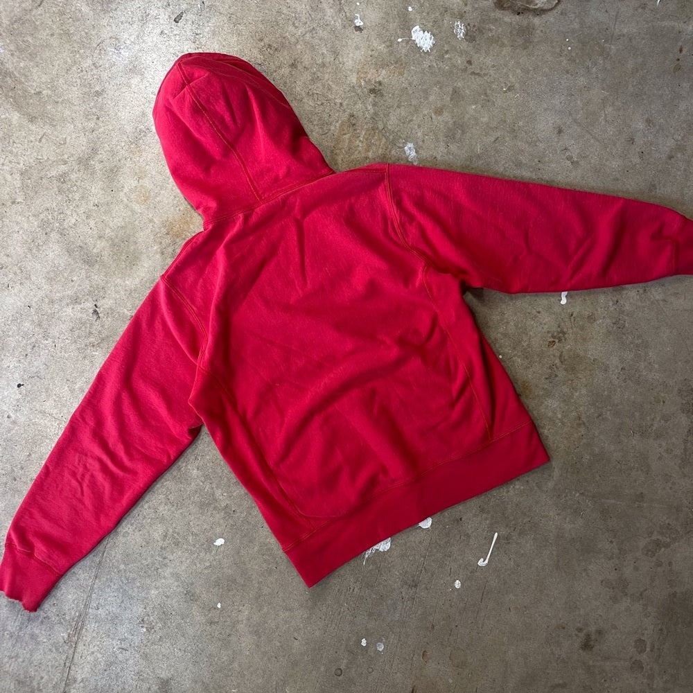 Supreme Center logo Red Heavyweight Hoodie