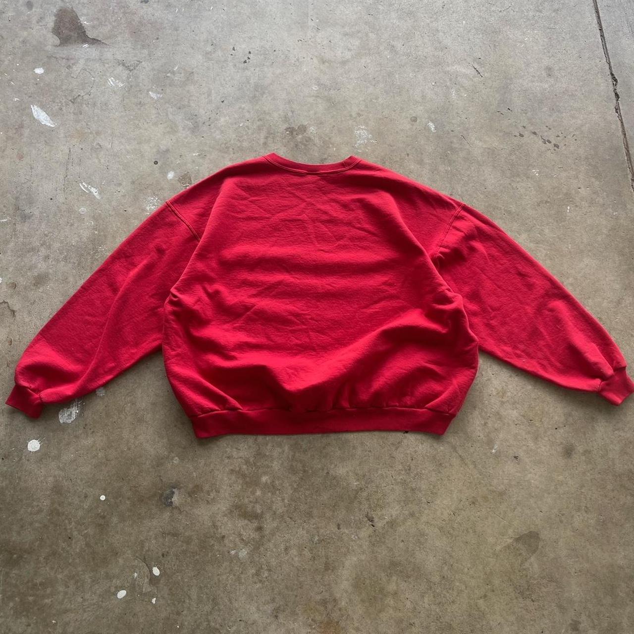 Red Blank Vintage  Jerzees Crewneck Size XXXL Fits a lil Smaller than tag