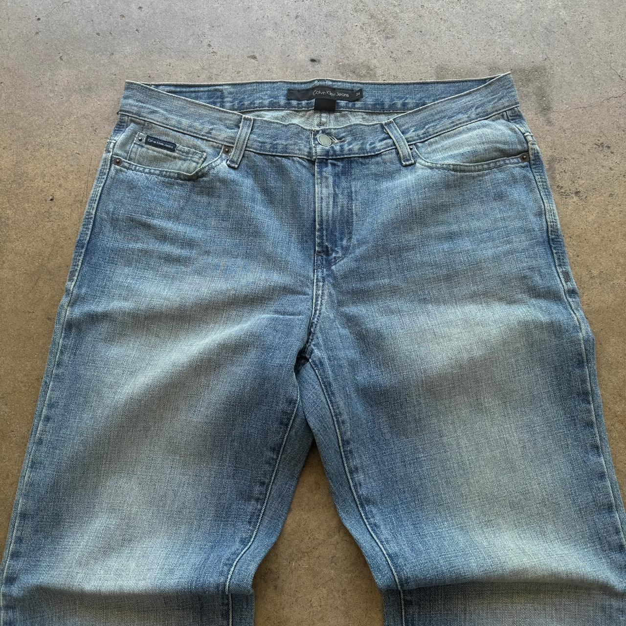 Y2K CALVIN KLEIN faded blue jeans Size 34