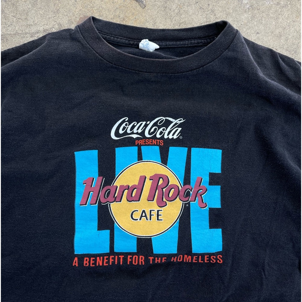 Men’s Vintage 90s Coca Cola Hard rock t-shirt size XL