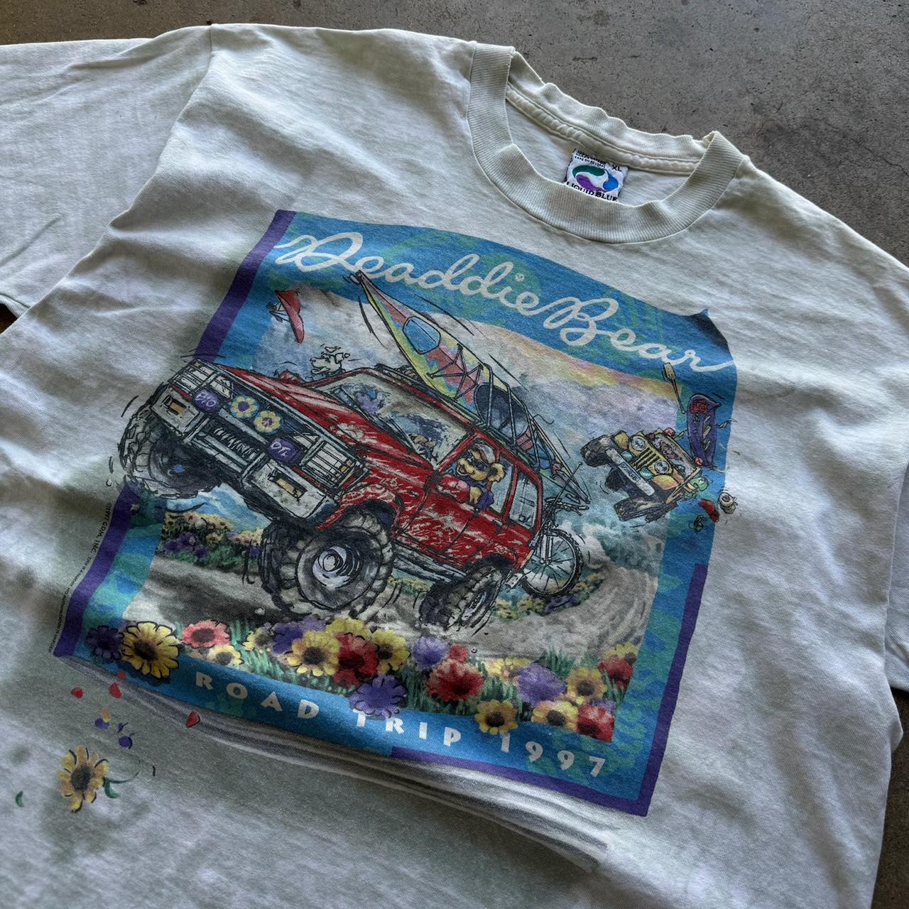 Grateful Dead "Deaddie Bear" Eddie Bauer Parody Band T-Shirt 1997 XL