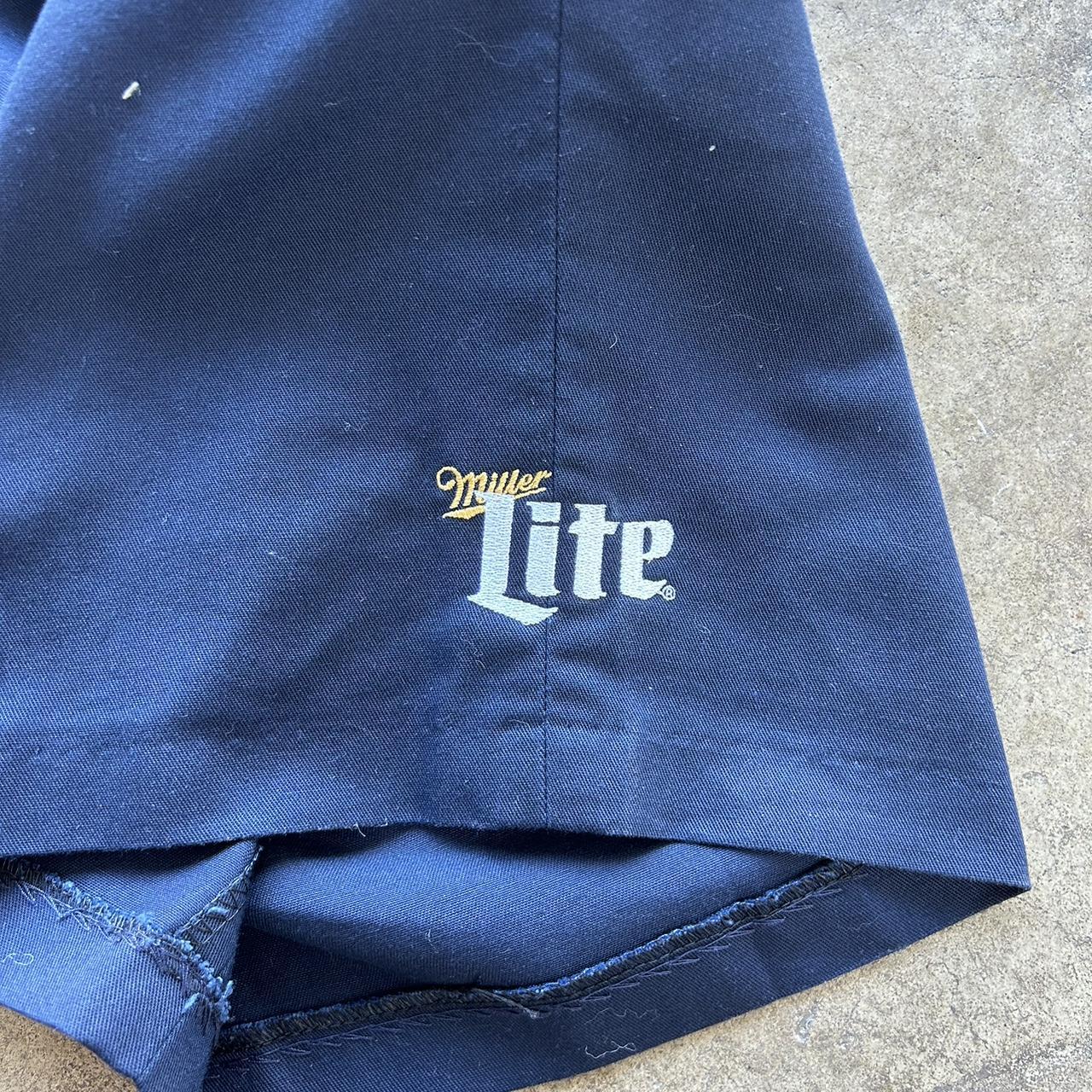 Miller lite embroidered shorts Length is 22.5' waist is 17'