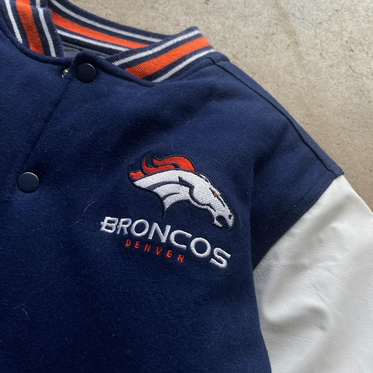 Reversible Denver Broncos Varsity style Jacket size Fits Small-medium