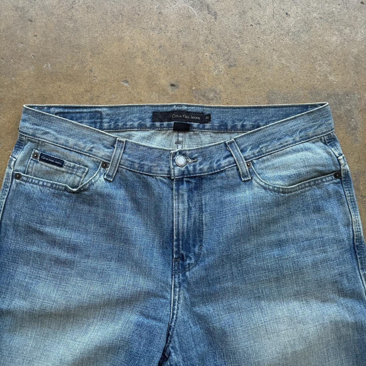 Y2K CALVIN KLEIN faded blue jeans Size 34