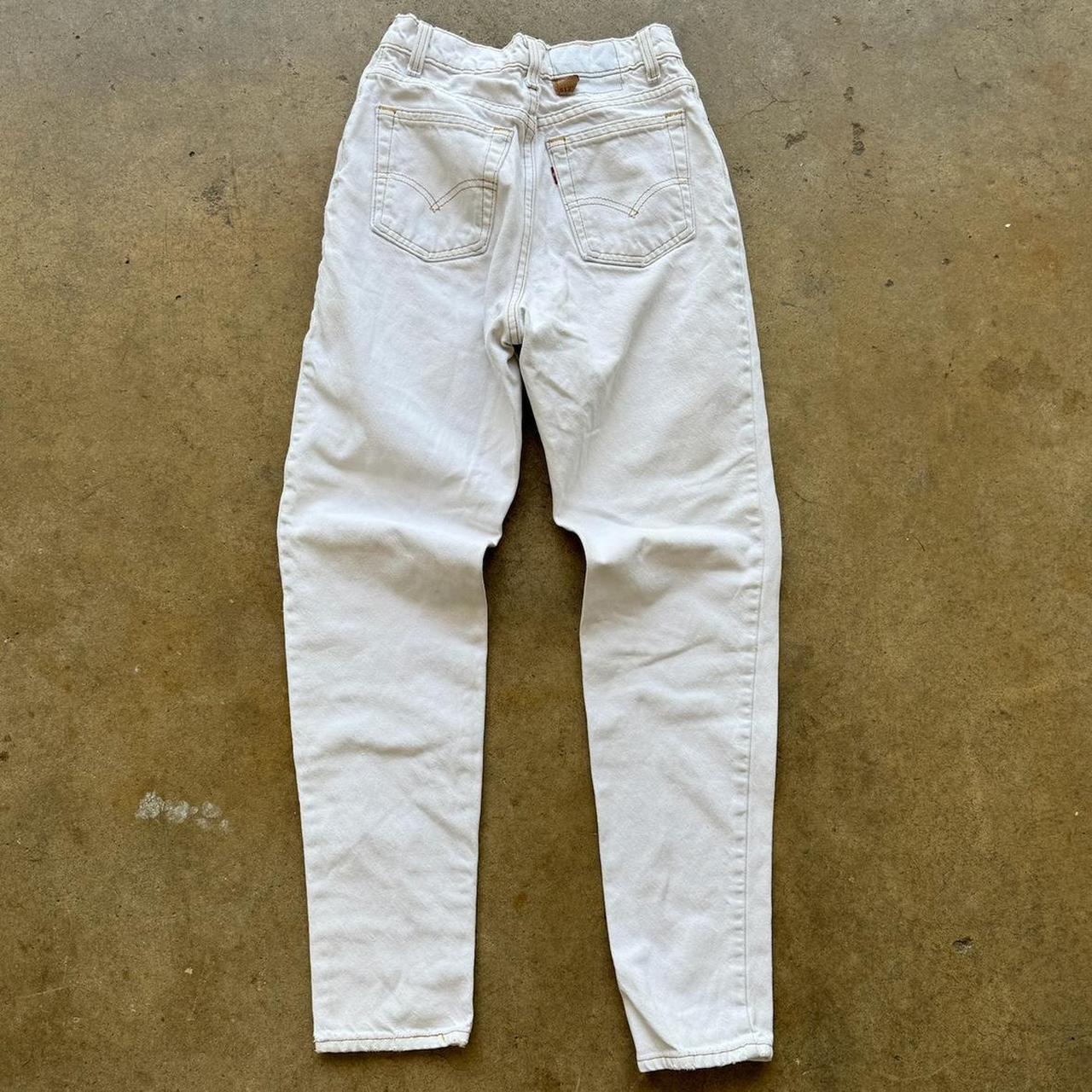 Vintage 90s Levi 512 Size 7 Medium White pants