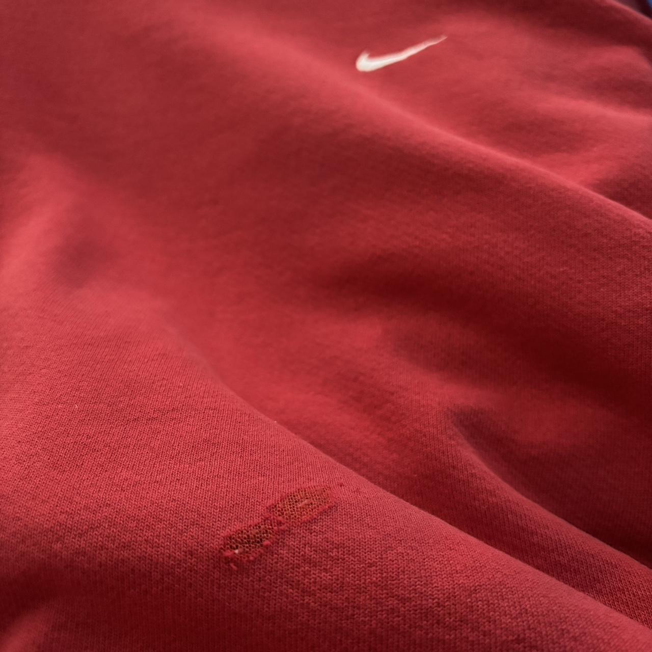 Men's Vintage 90s Red Mini swoosh Nike Crewneck Size Fits XL