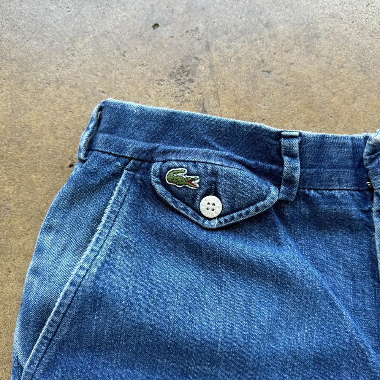 Vintage 70s IZOD Lacoste Blue jeans waist is 16' length 29'