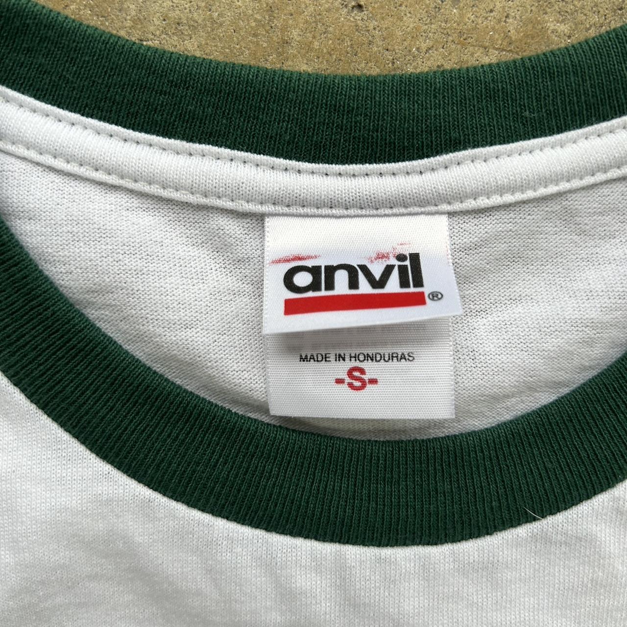 Vintage Anvil I Am CSU Ringer Tshirt size Small