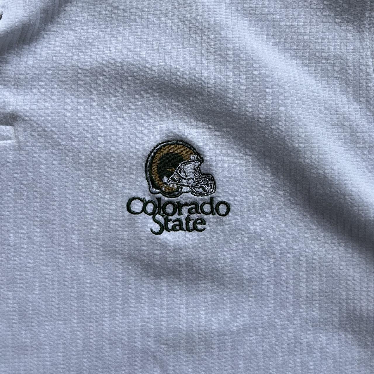 Vintage Russel CSU Football Polo Shirt Size Large