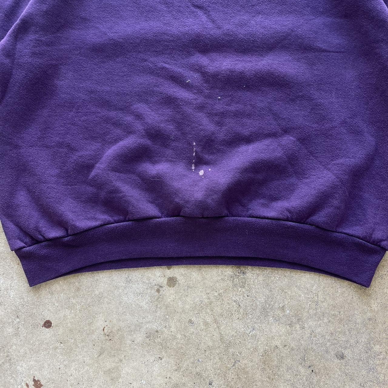 Men's Vintage Purple Jerzees blank Heavyweight crewneck Size XL