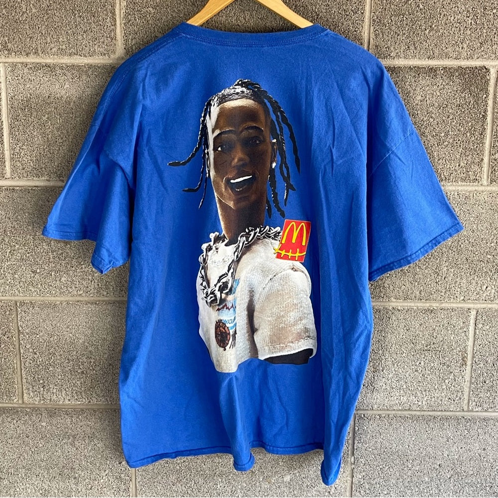 Travis Scott Cactus Jack X McDonalds action figure T-shirt