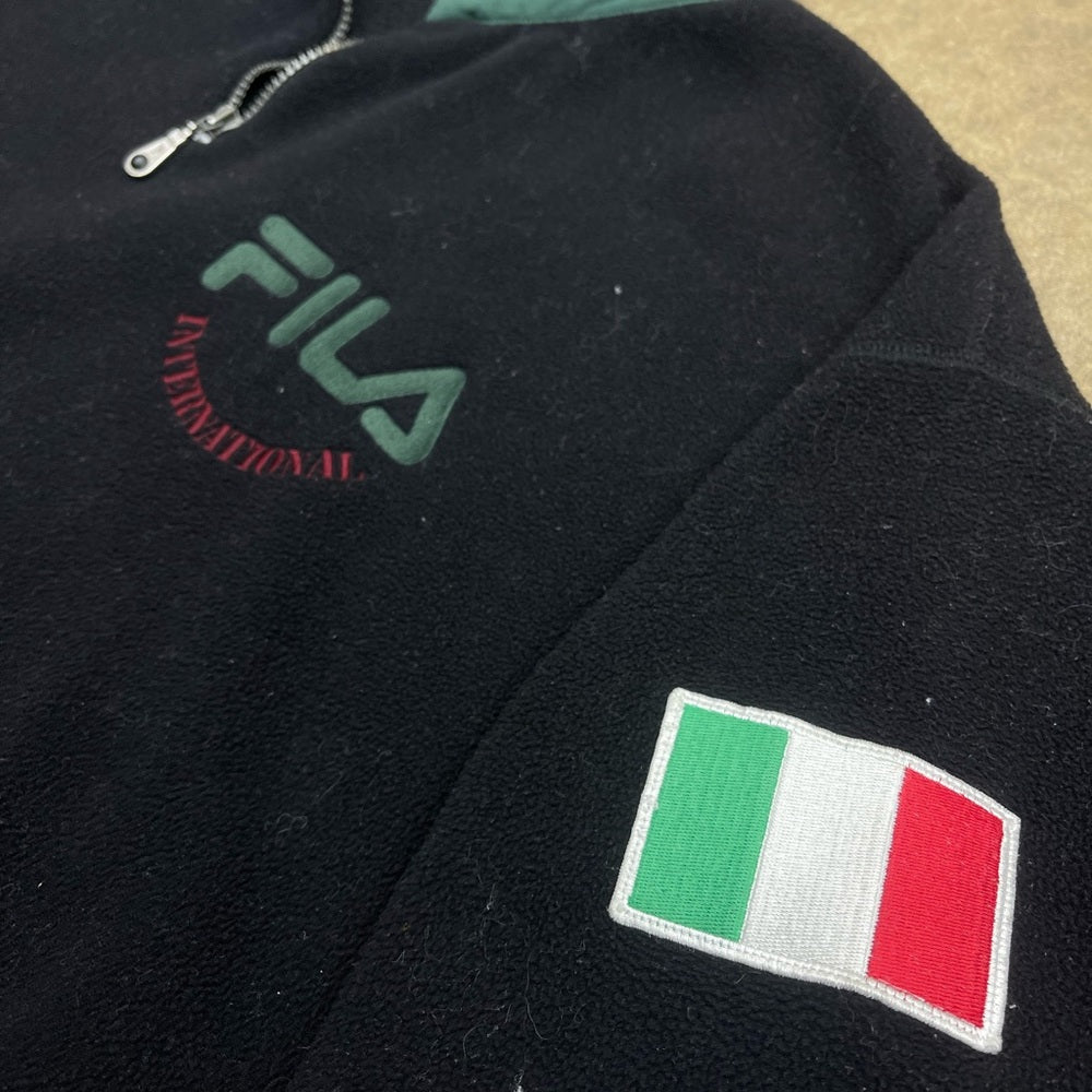 Men’s Vintage 80s-90s Fila International fleece quarter zip pullover size Large