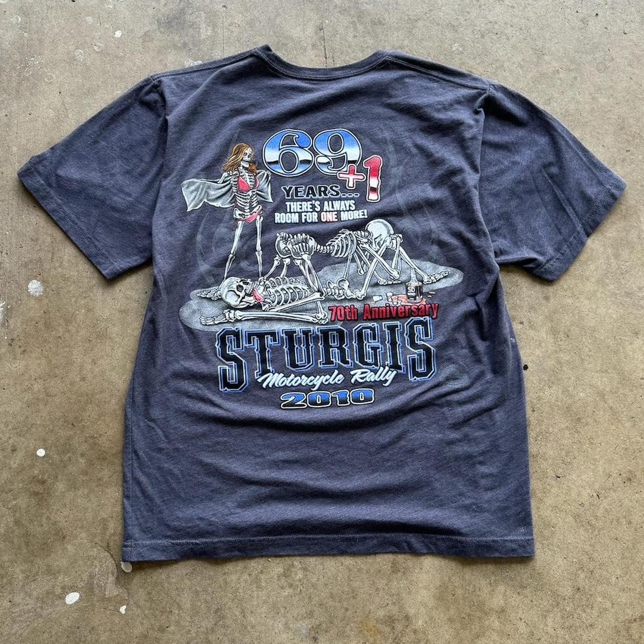 Sturgis 2010 70th Anniversary Rally T-Shirt Large