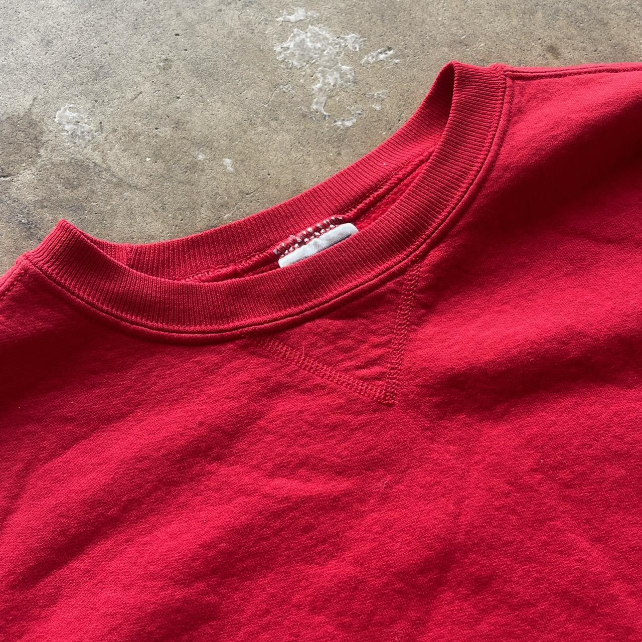 Red Blank Vintage  Jerzees Crewneck Size XXXL Fits a lil Smaller than tag