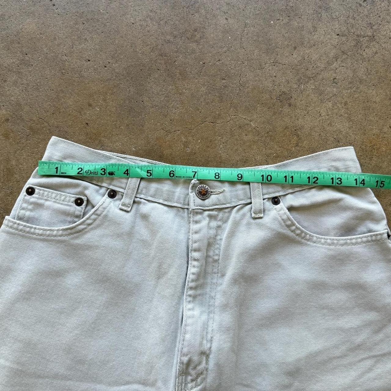 Faded Glory Y2K Cream shorts Size 28