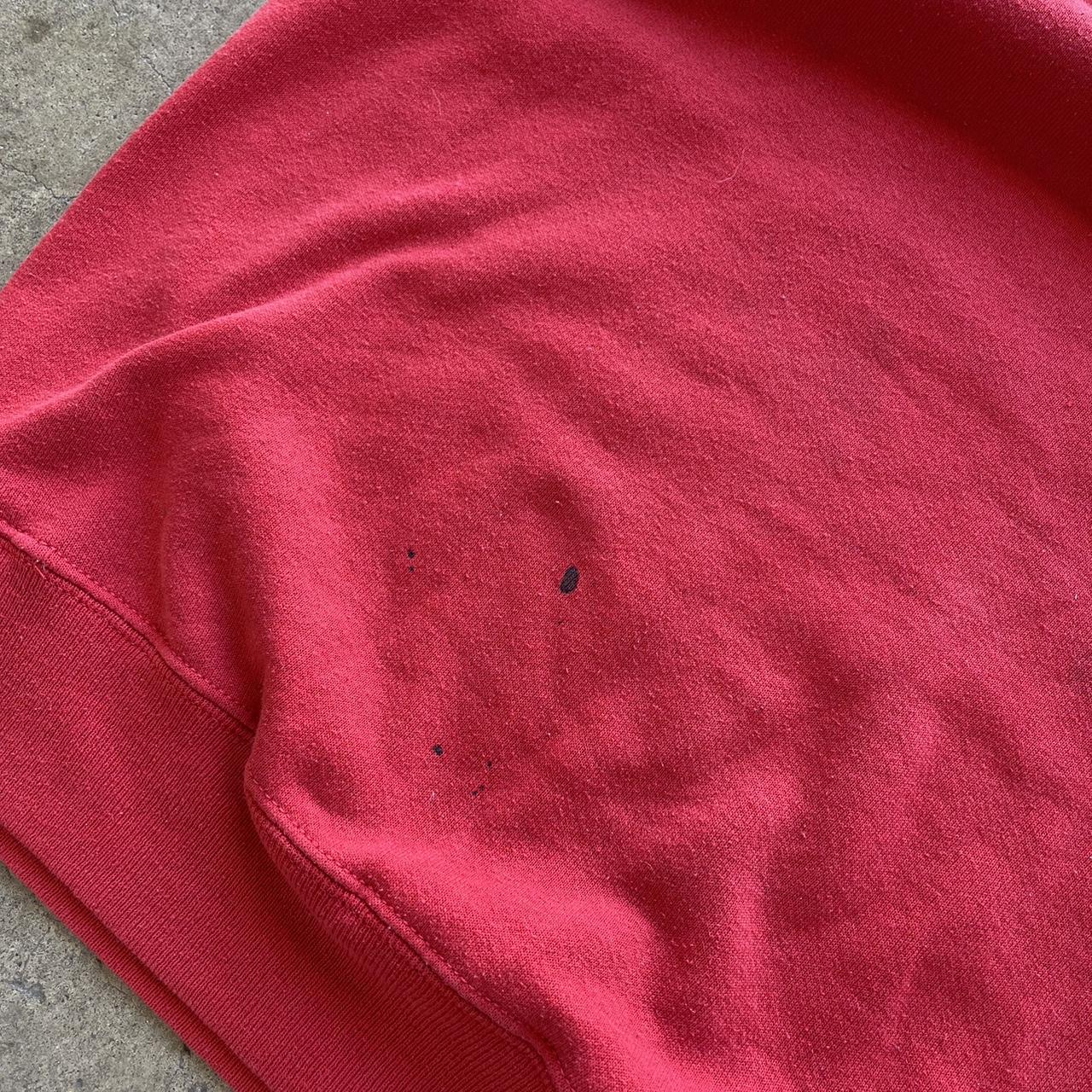 Vintage Jerzees  80s stitch Blank red crewneck size XXL