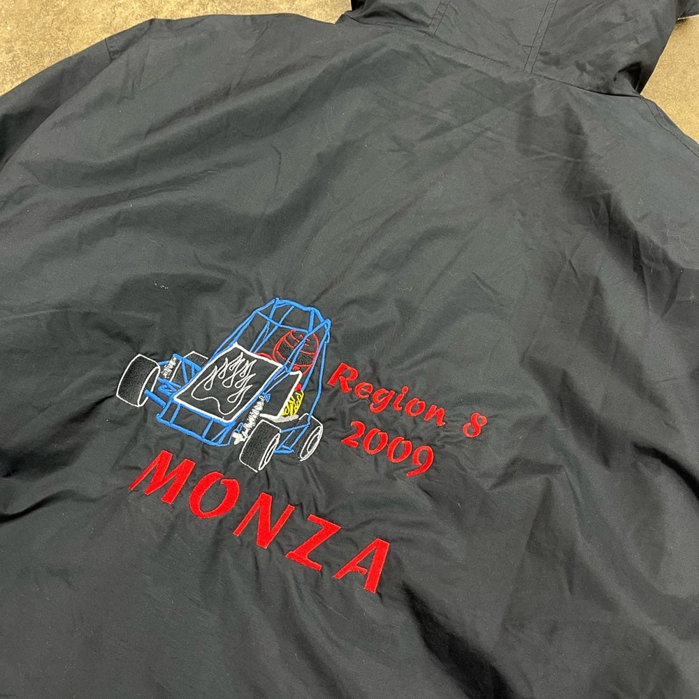 Vintage 90s Region 8 Monza Race 2009 hooded heavyweight windbreaker Size XL