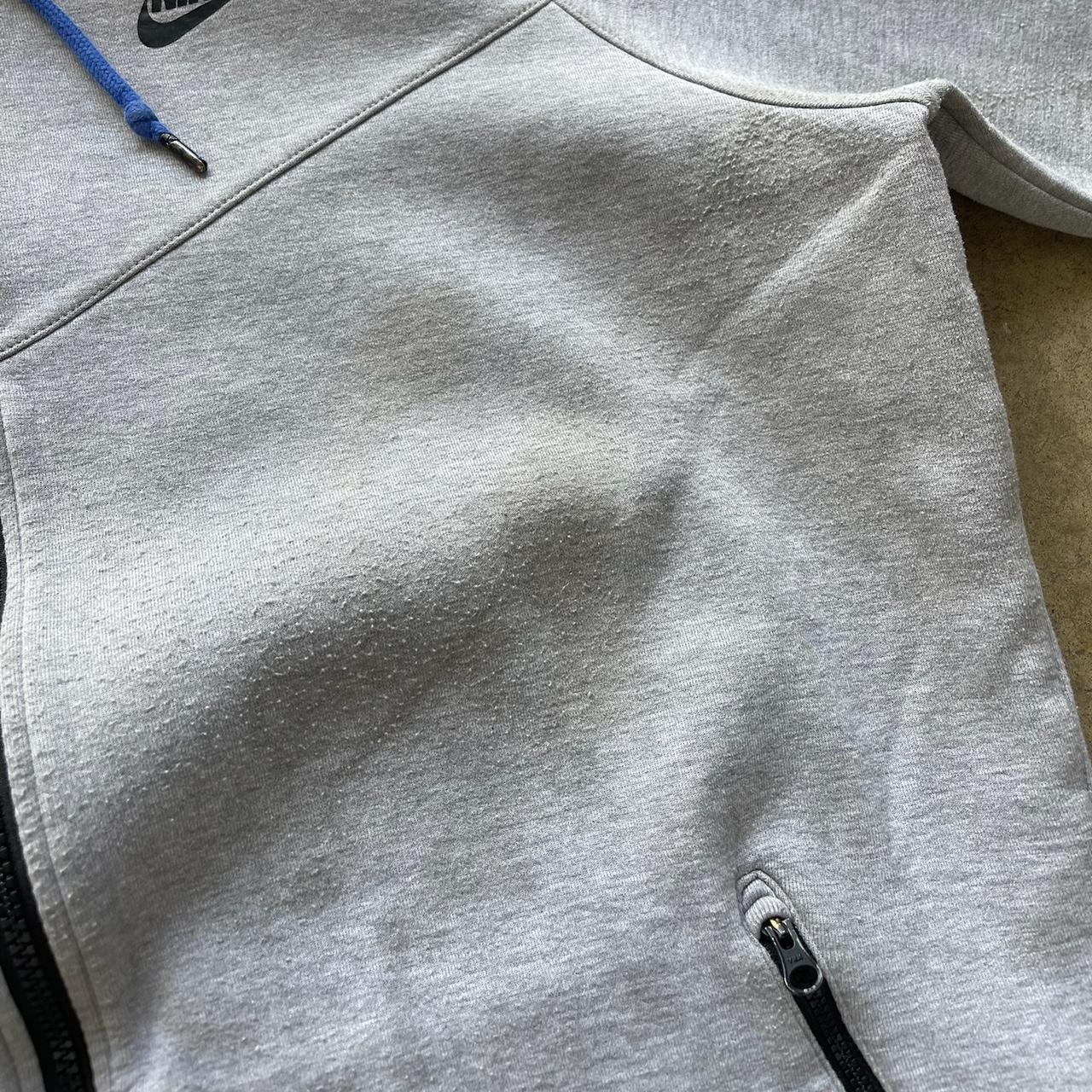 Grey Nike tech hoodie  With blue strings Size XL