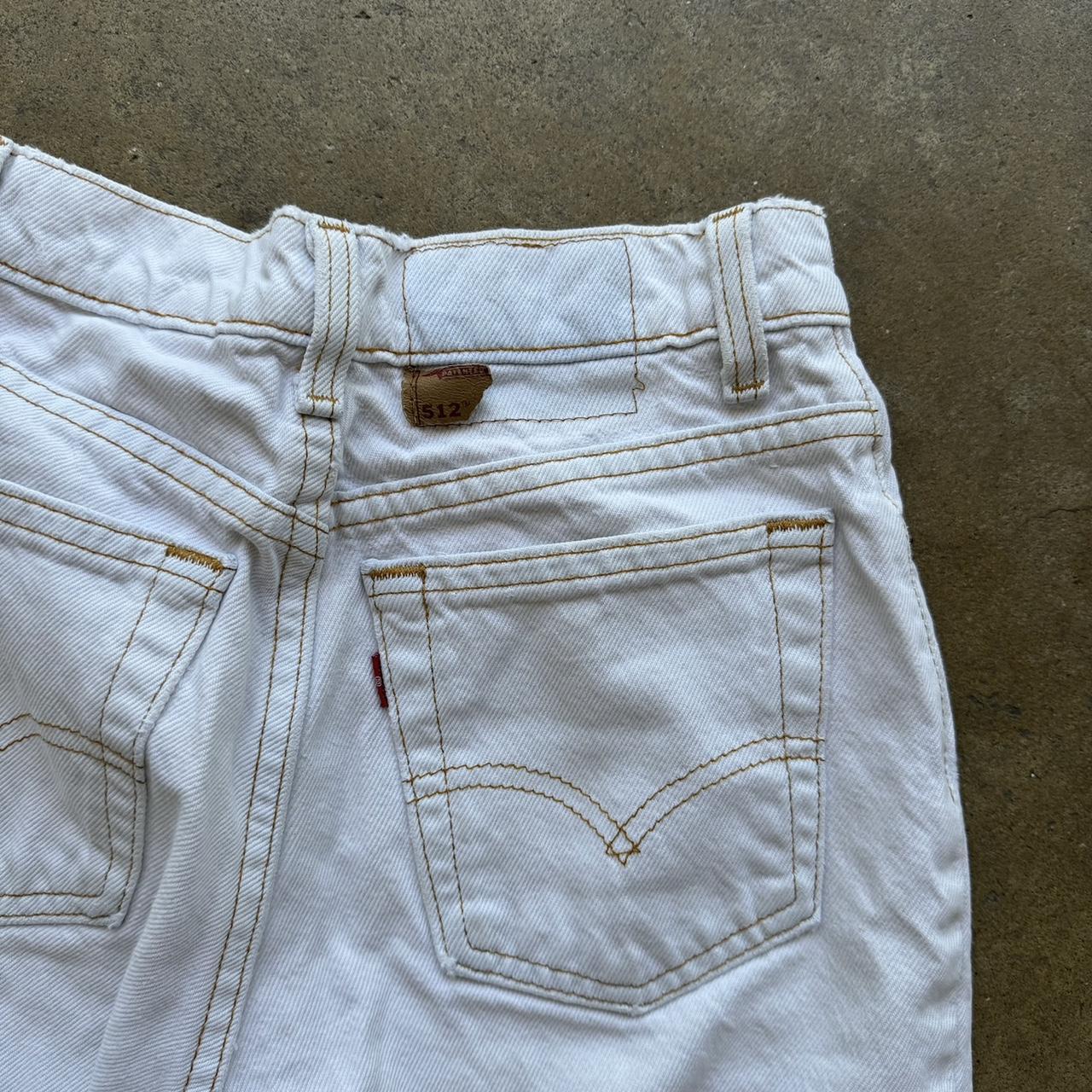 Vintage 90s Levi 512 Size 7 Medium White pants