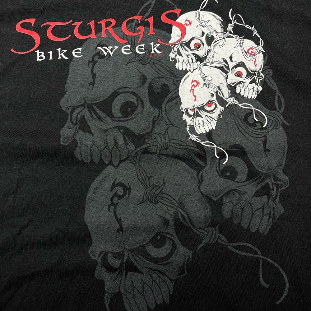 Men's 2007 Sturgis Bike Week Skull t-shirt Size Large