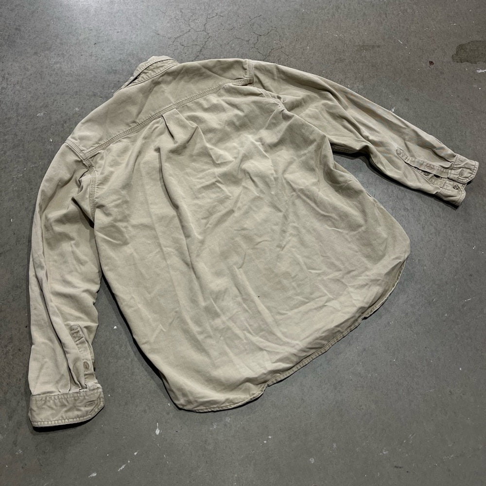 Vintage Cream Carhartt Heavyweight shirt size XL